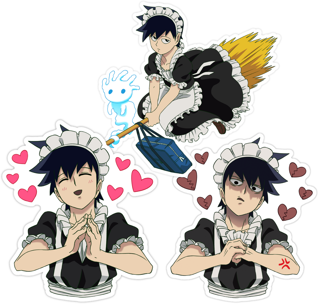 Happy Maid (sold out), Angry Maid (4 pcs left), Witchu (1 pc left) (3 in)