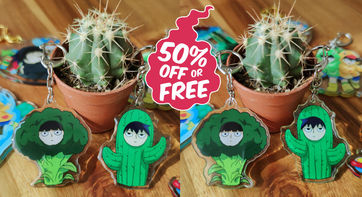 Broccoli Boy and Cactus Boy (2 in)