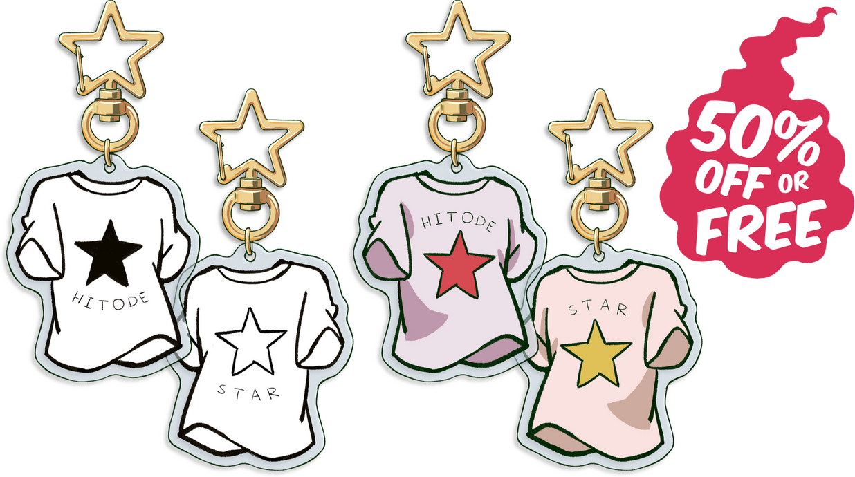 Manga and Anime Star Shirts (2 in)